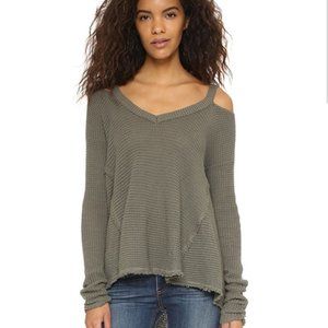 Free People Olive Green Sweater